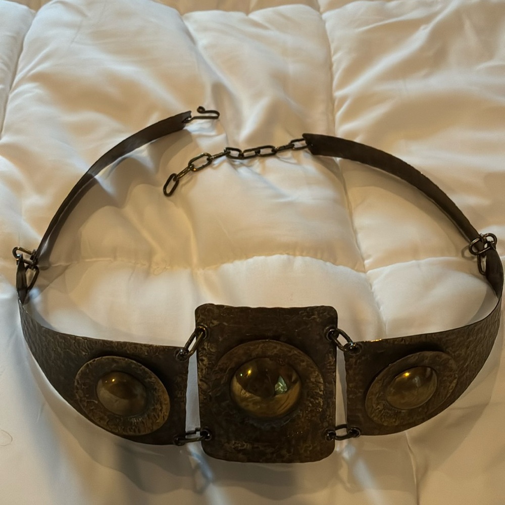 Vintage adjustable Copper metal belt